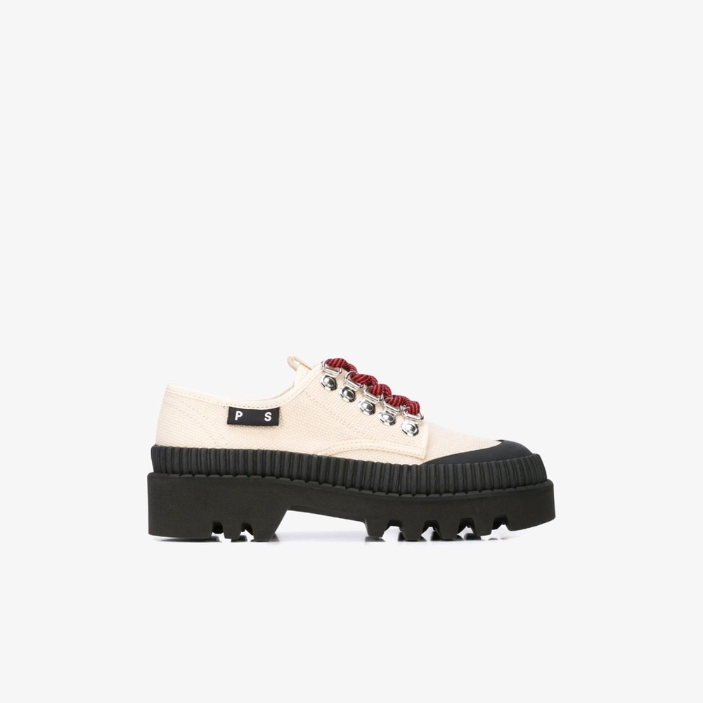 Proenza Schouler City Lug Sole Shoes in Natural